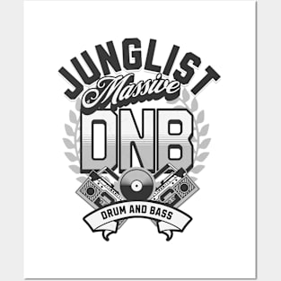 DNB - Junglist Massive  (Black/grey) Posters and Art